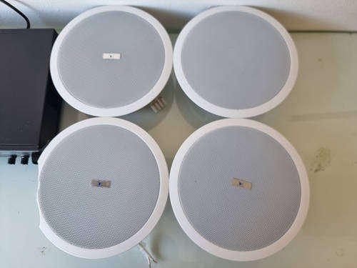 Hybrid PA100M Amplifier 100V Line 60W RMS 2 ZONE with MP3 Player - Comes with 4 Ceiling Speakers