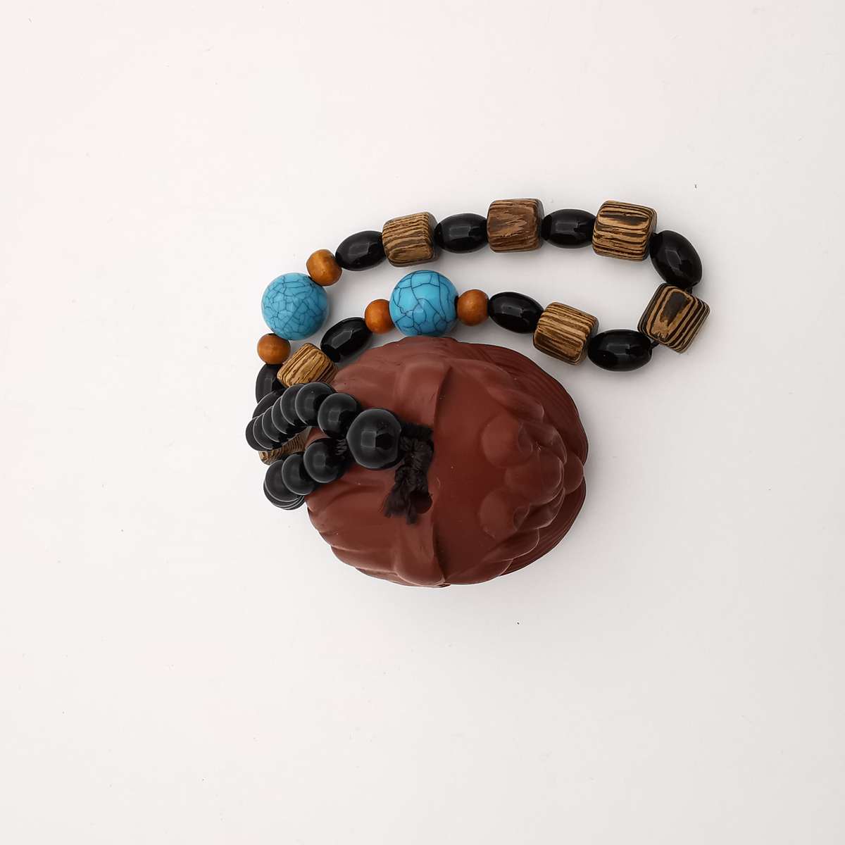 Highly Detailed Hand Crafted Redware Chinese/Japanese Netsuke Figurine