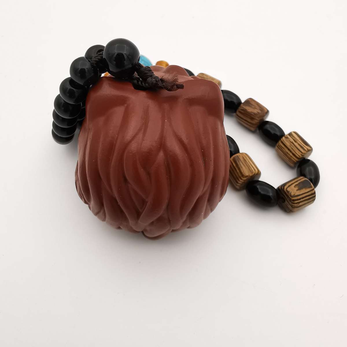 Highly Detailed Hand Crafted Redware Chinese/Japanese Netsuke Figurine