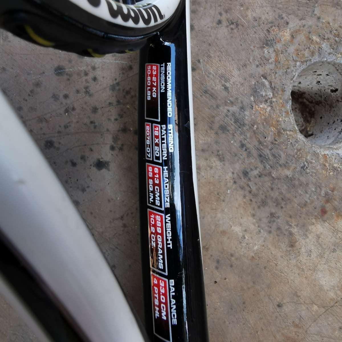 Wilson Tennis Racket.