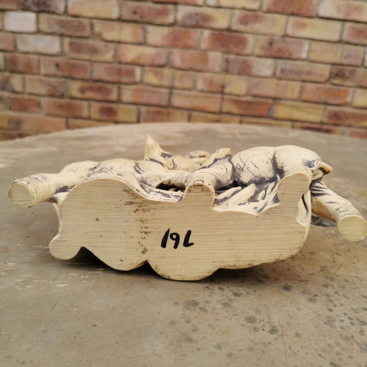 Ornament of two elephants