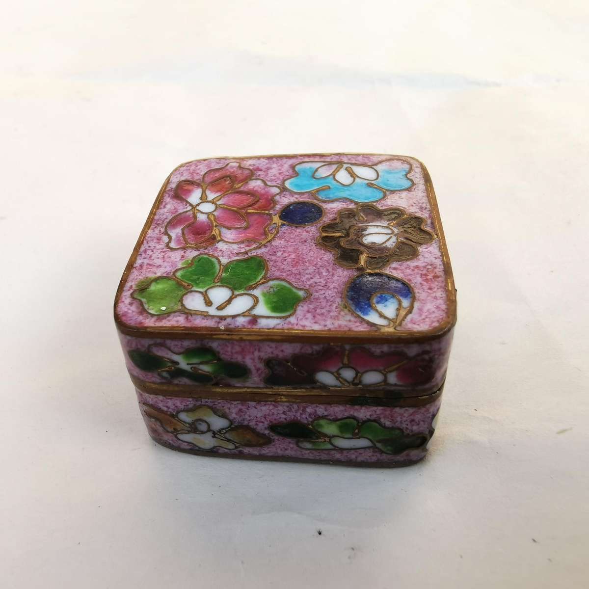 Ancient cloisonn é jewelry box from  china