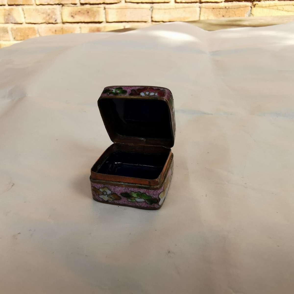 Ancient cloisonn é jewelry box from  china