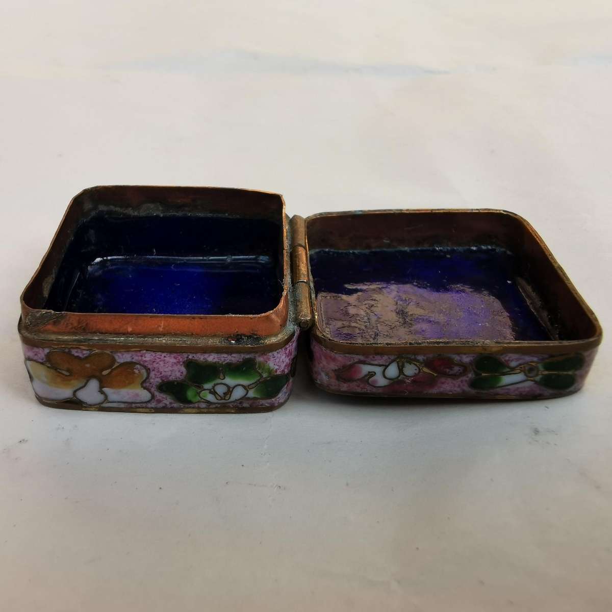 Ancient cloisonn é jewelry box from  china