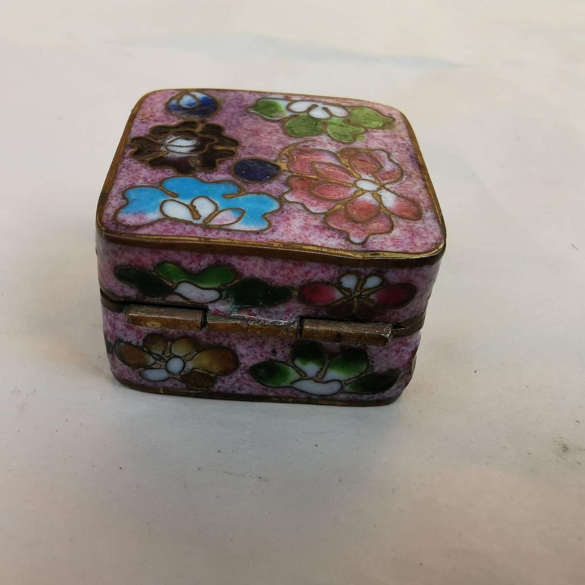 Ancient cloisonn é jewelry box from  china