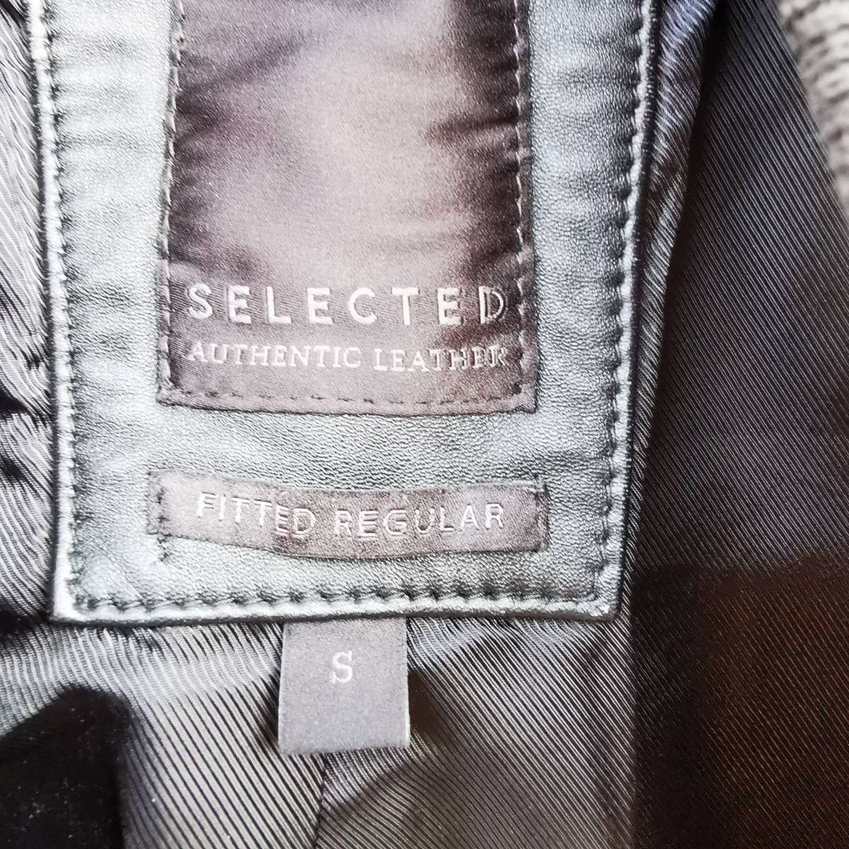 Men's Genuine Leather Jacket - Black