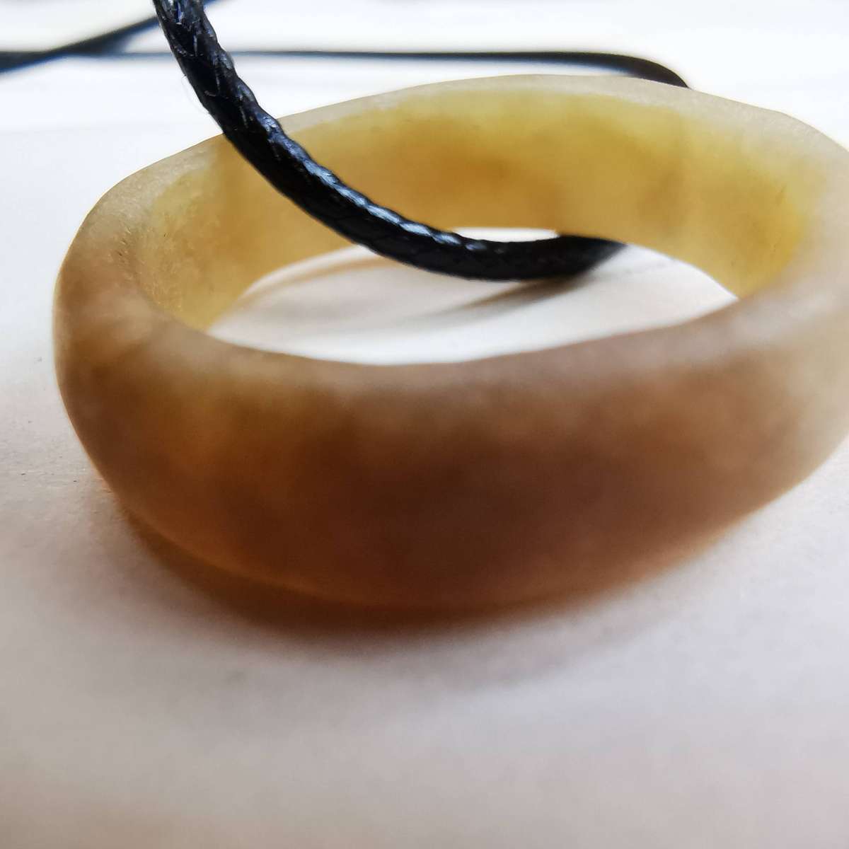 Antique Chinese Hotan jade ring(Late Qing Dynasty1875-1912)