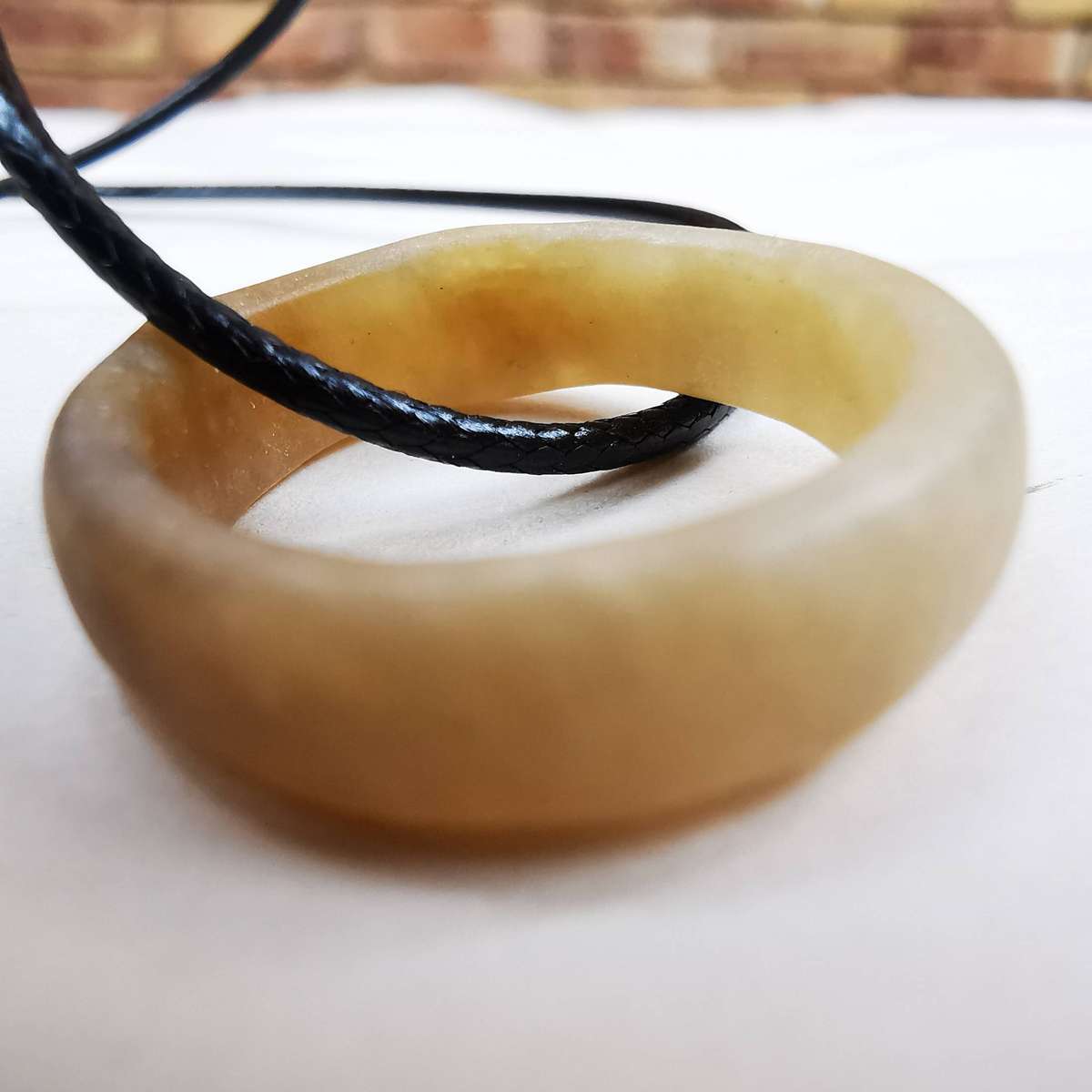 Antique Chinese Hotan jade ring(Late Qing Dynasty1875-1912)