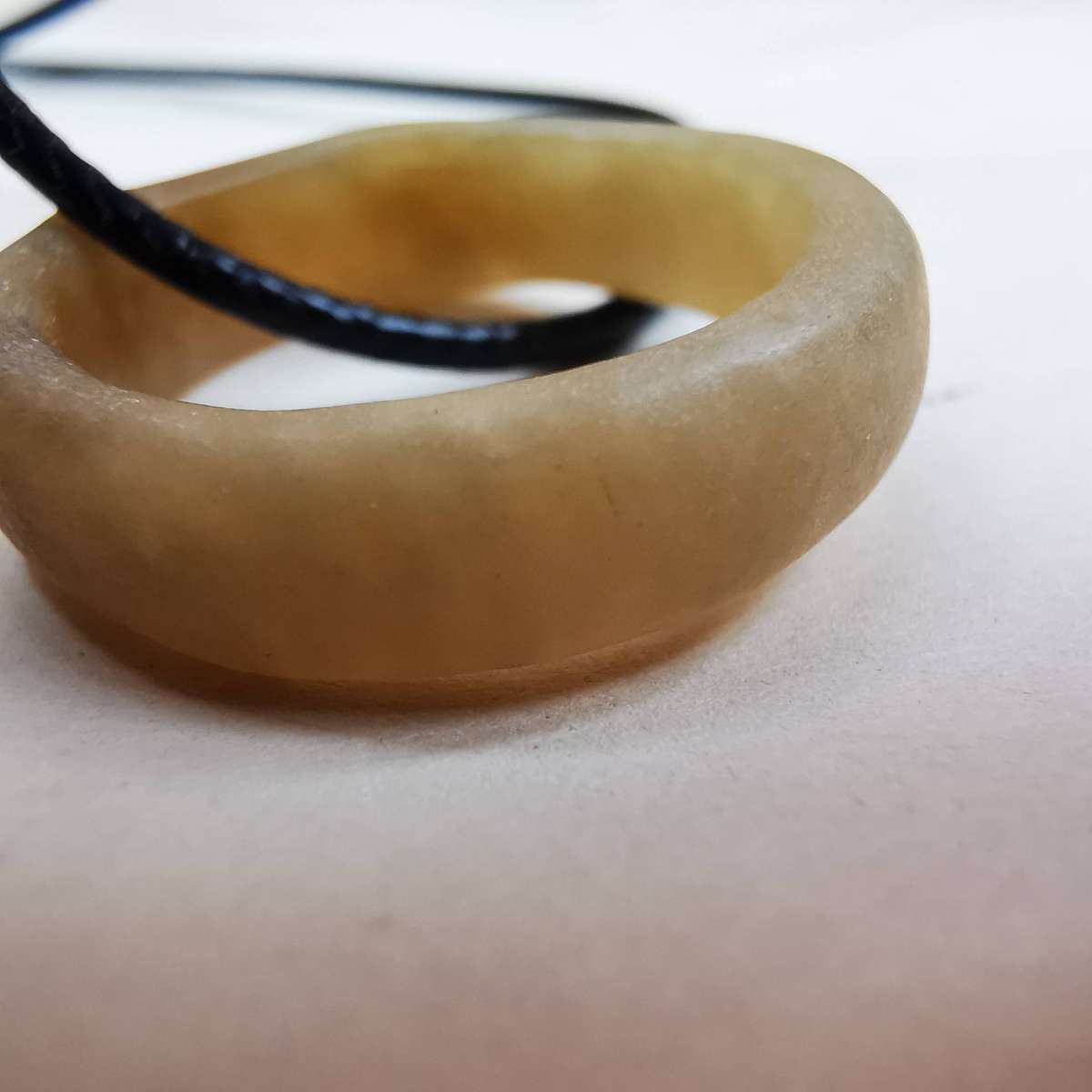 Antique Chinese Hotan jade ring(Late Qing Dynasty1875-1912)