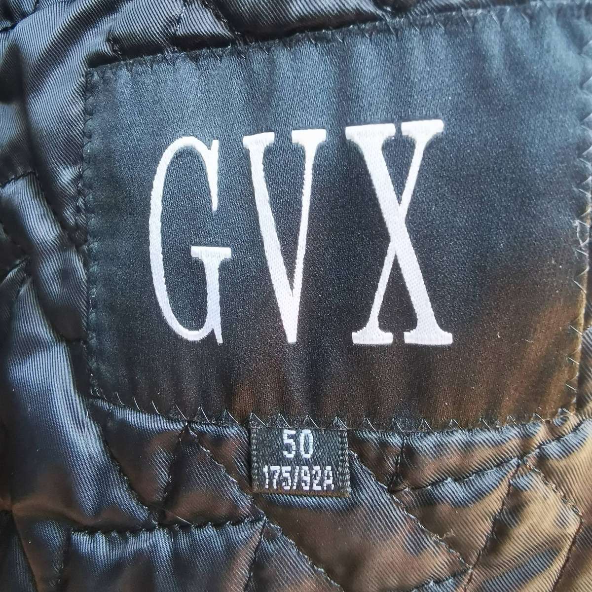 Vintage GVX Men's Genuine Leather Jacket - Black