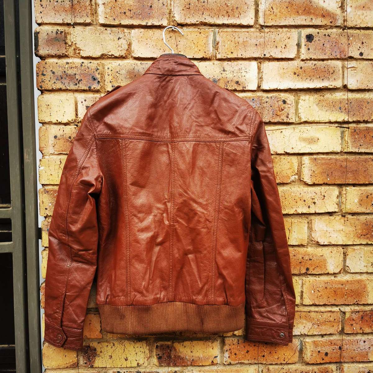 Vintage JACK & JONES Men's Genuine Leather Jacket