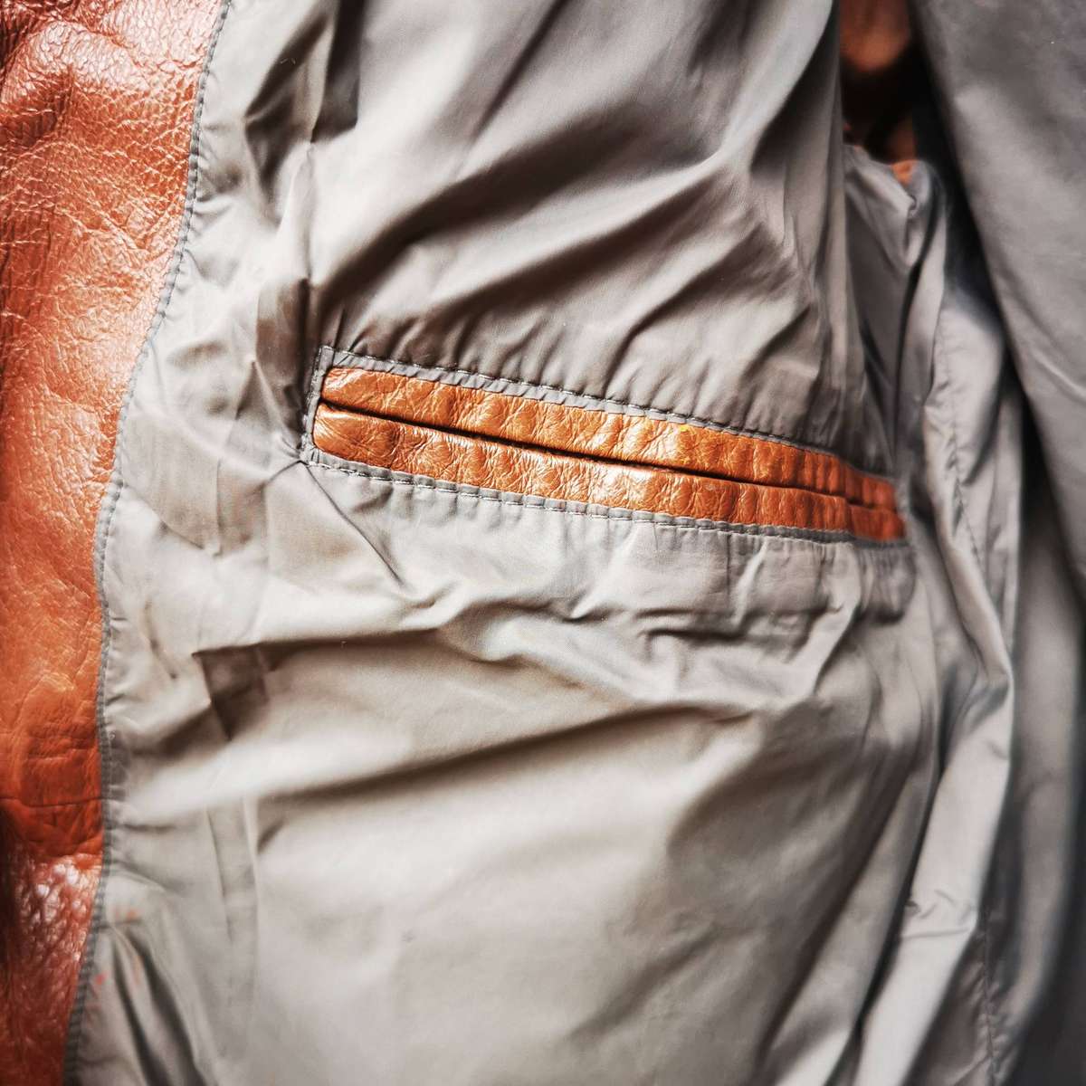 Vintage JACK & JONES Men's Genuine Leather Jacket