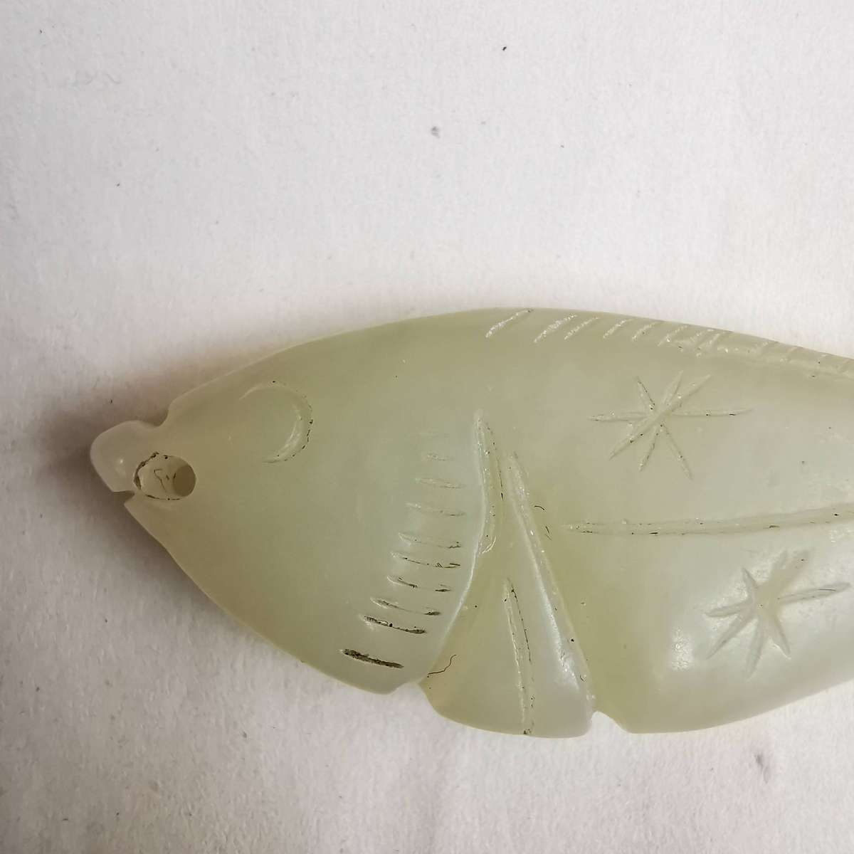 Hetian Jade Fish Pendant