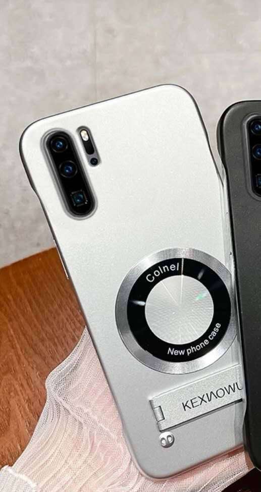 Brand new premium silver metallic paint borderless phone case designed for the Huawei P30 Pro