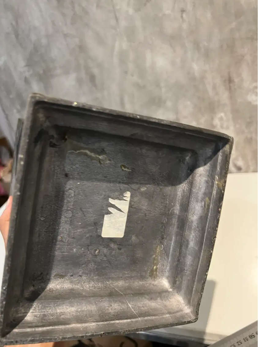 LARGE 47 cm pewter and brass vintage highly detailed vase solid vase !!!