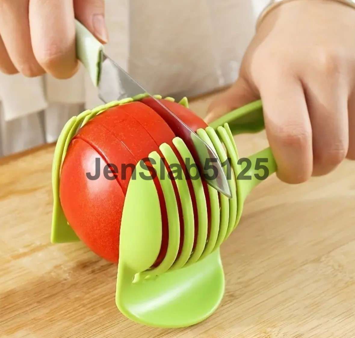 GREEN MANUAL EGG AND FRUIT/VEG  SLICER AND MULTIPURPOSE TONG