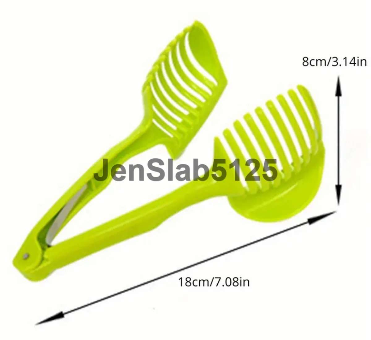 GREEN MANUAL EGG AND FRUIT/VEG  SLICER AND MULTIPURPOSE TONG