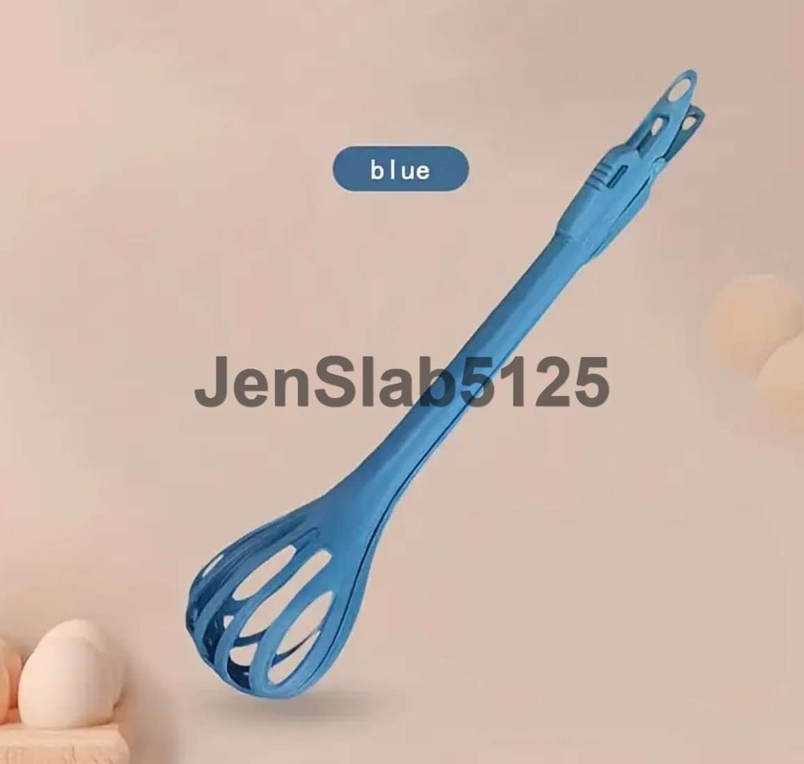 BLUE 3 IN 1 MULTIPURPOSE TONGS KITCHEN GADGET