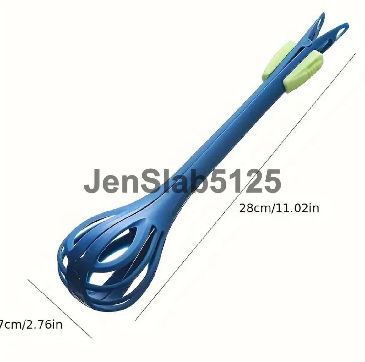 BLUE 3 IN 1 MULTIPURPOSE TONGS KITCHEN GADGET