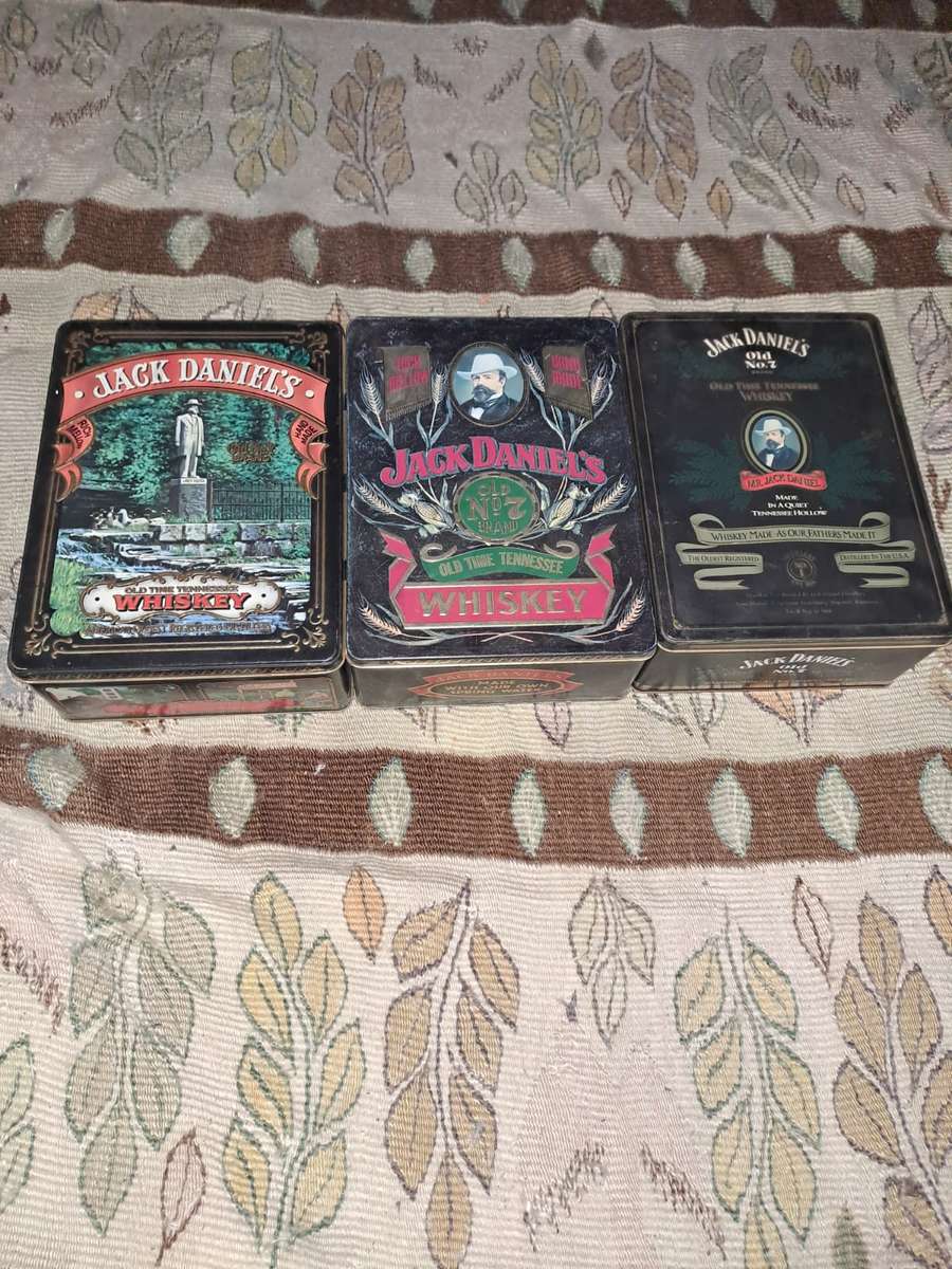 3 x Vintage Jack Daniels Tins (empty)