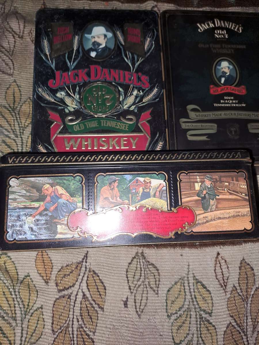 3 x Vintage Jack Daniels Tins (empty)