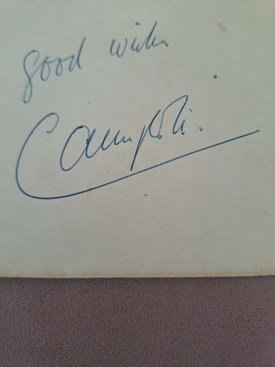 Alfredo Campoli, famed violinist, original signature