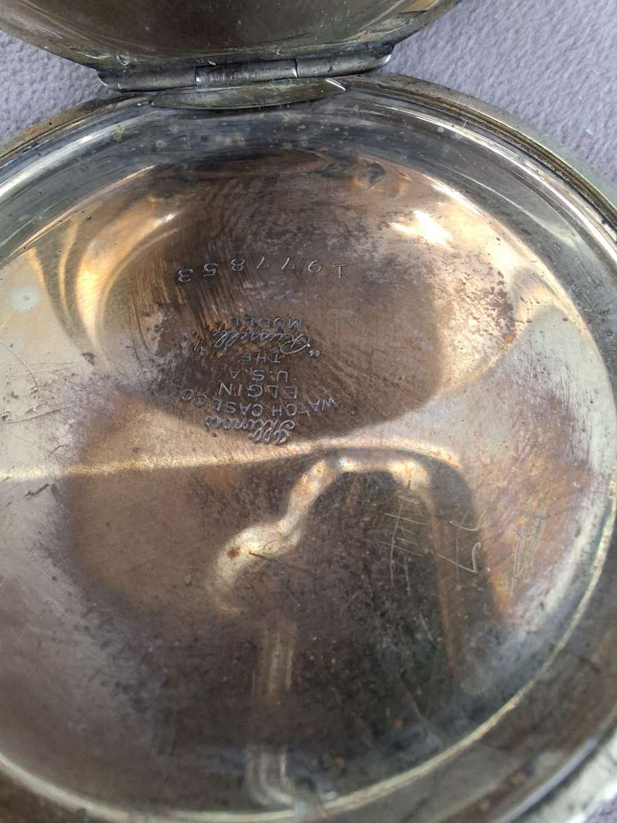 Waltham gold plated open face pocket watch, serial no 1977853, "The Russel model"