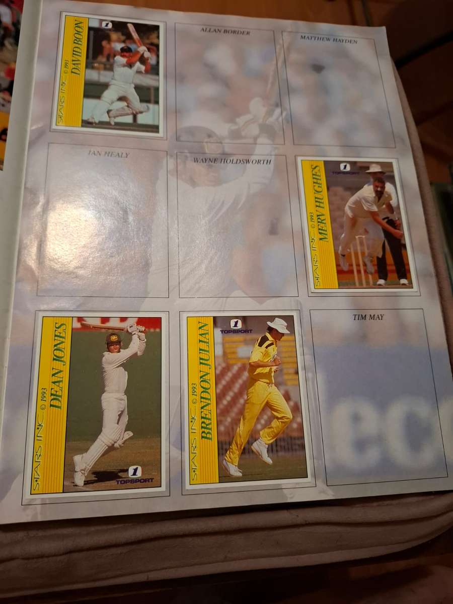 SA vs Australia cricket Topsport 1, souvenir album, plus 17 cards, scarce item