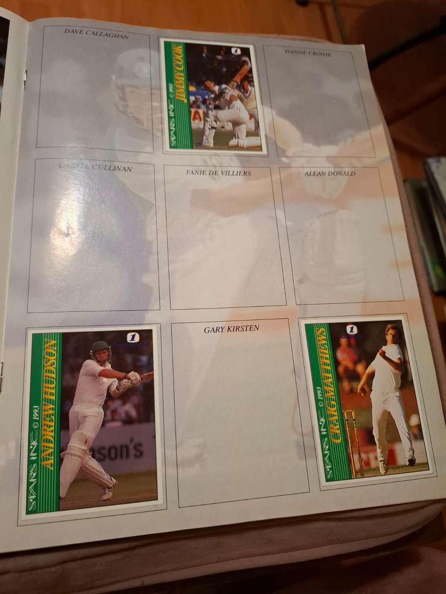 SA vs Australia cricket Topsport 1, souvenir album, plus 17 cards, scarce item