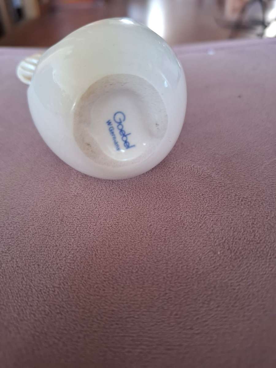 Vintage Goebel Winking Easter Bunny in Egg Shell Ceramic