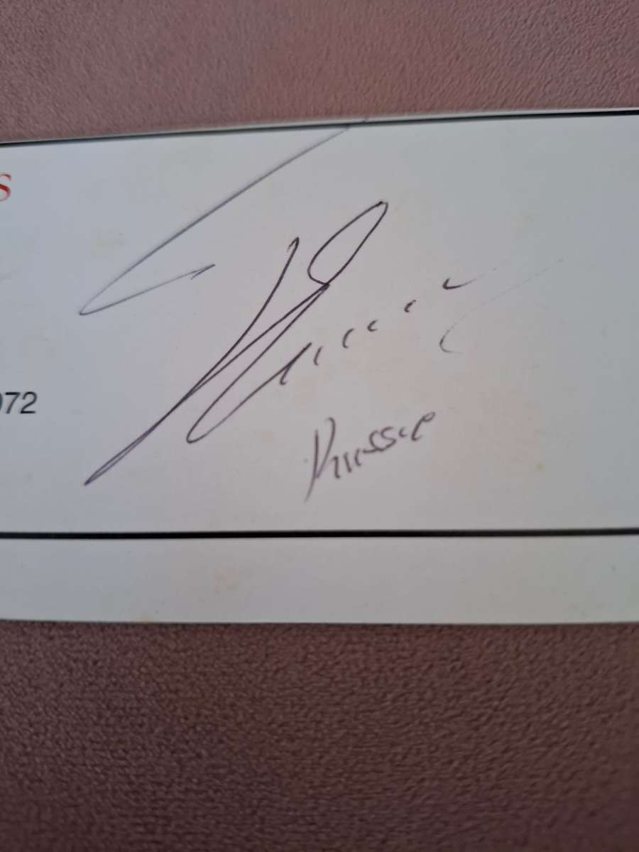 Rugby, Rassie Erasmus, original autograph