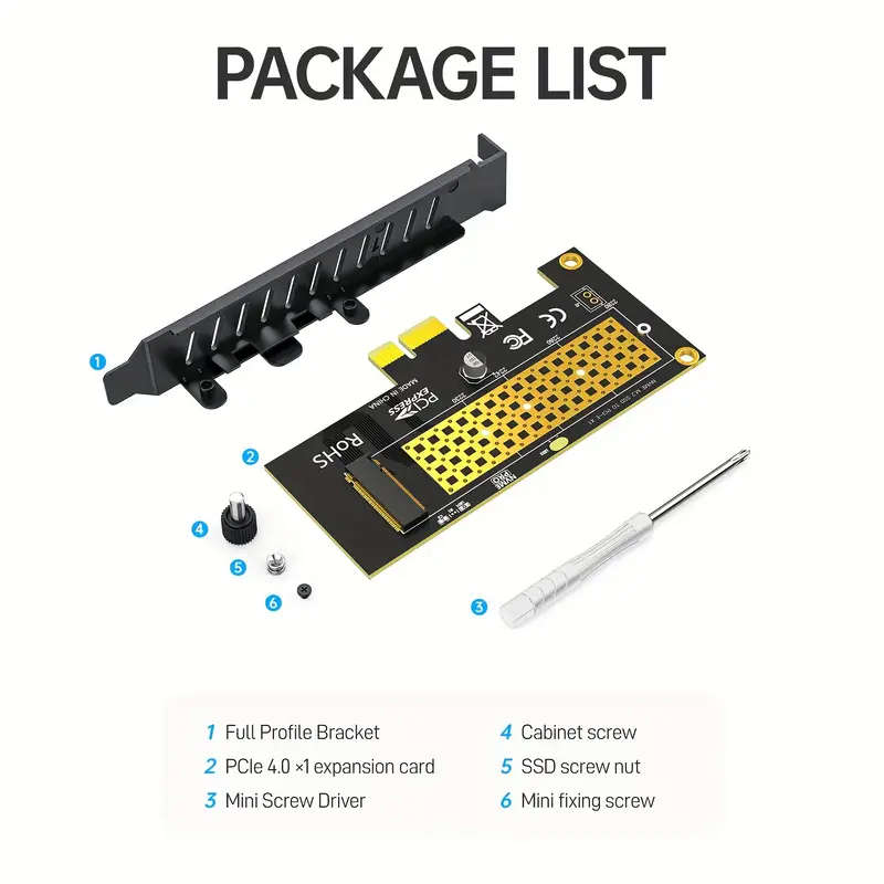 M.2 NVME SSD to PCI Express 4.0 Adapter Converter Card