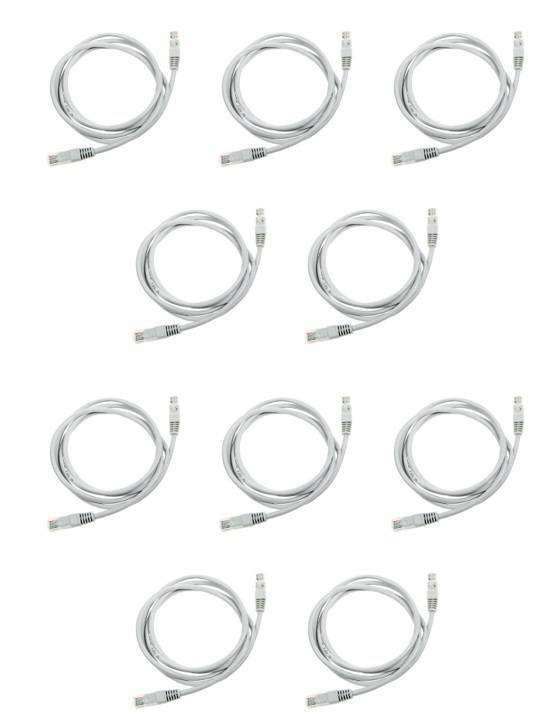 RJ45 cat5E Ethernet LAN Internet Network Cable 2 Meters [ Bulk lot 10 Pcs ]
