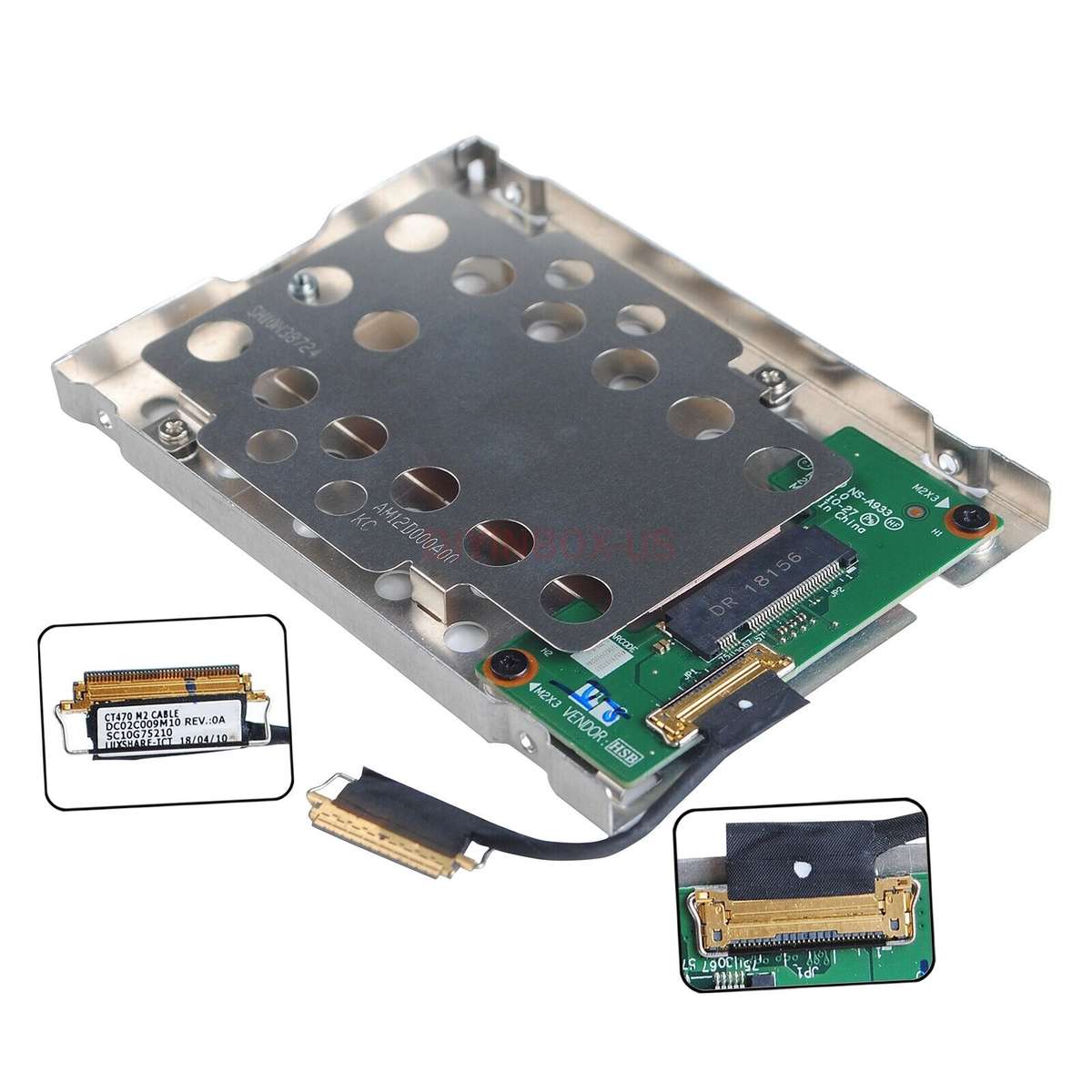 Lenovo ThinkPad T470 T480 SSD NVMe M.2 Adapter Caddy with cable 01AX994