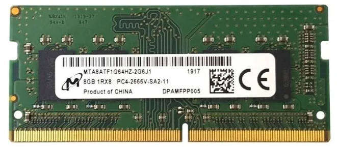 MICRON 8GB DDR4 RAM 2666MHz Memory Module for Laptops