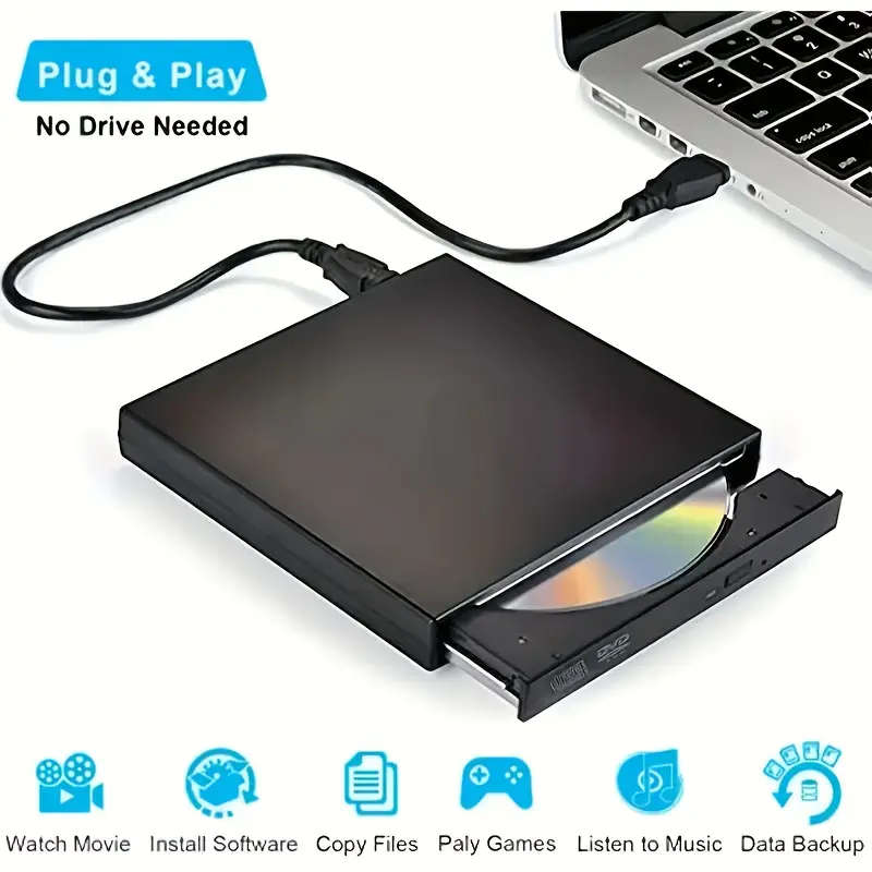 Compact USB External CD/DVD Drive