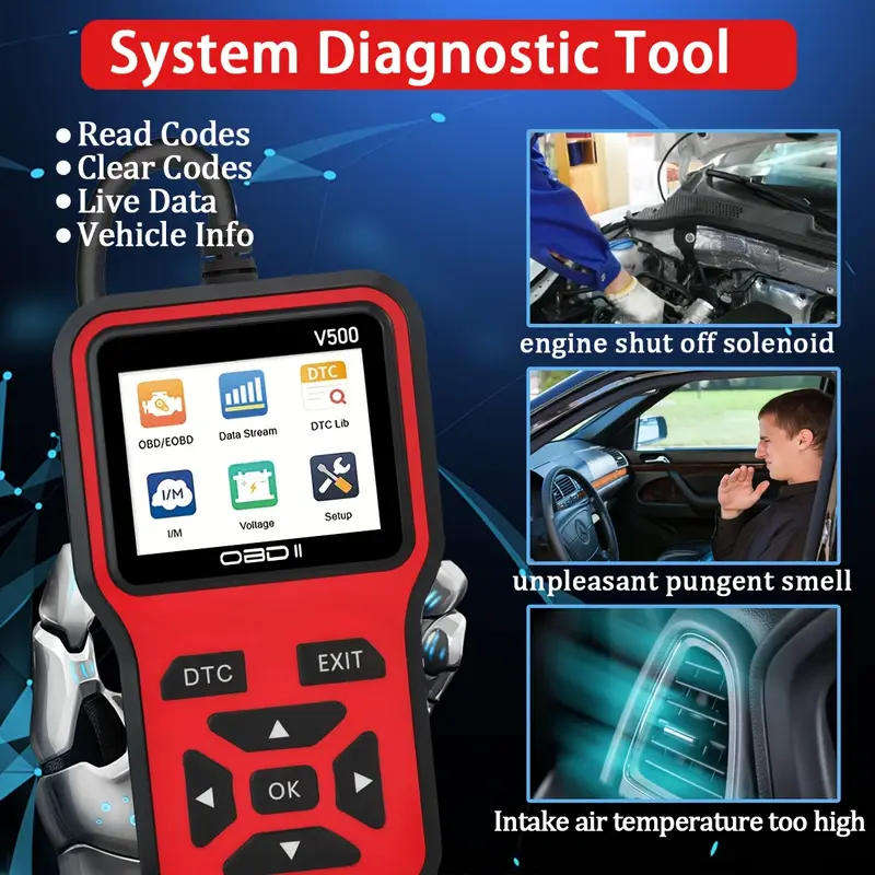 2025 OBD2 Scanner OBDII Car Fault Detector Scanner Diagnostic for Most Car Models