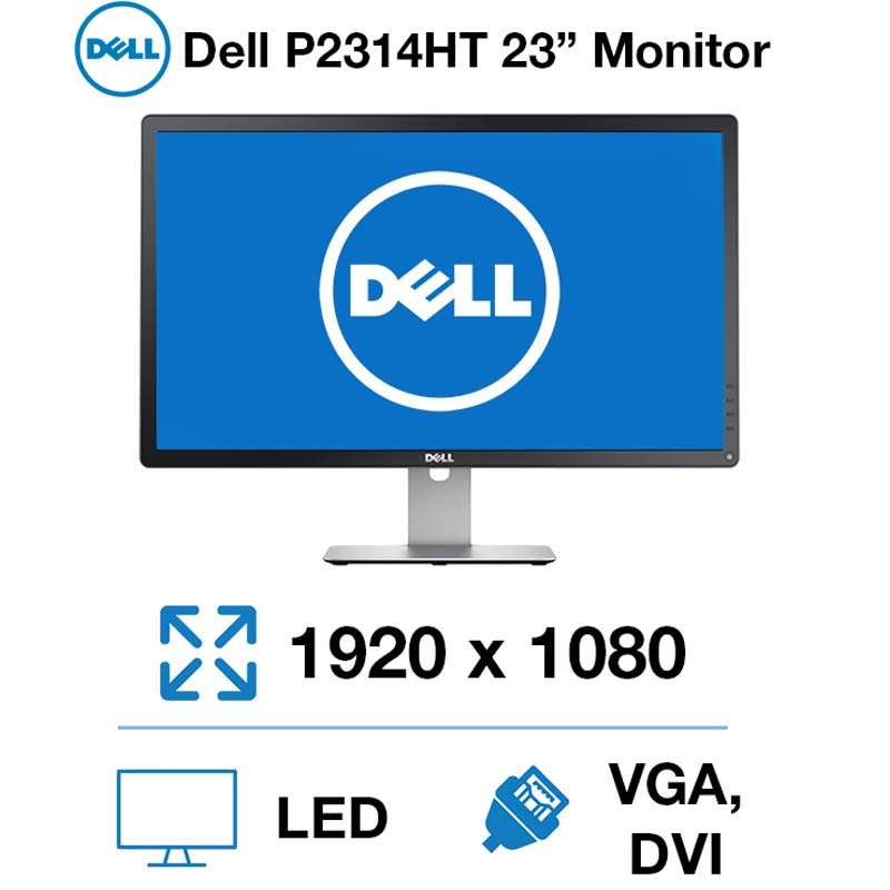 Dell 23-inch Widescreen FHD LCD Monitor - Dell P2314HT Full HD Computer Monitor