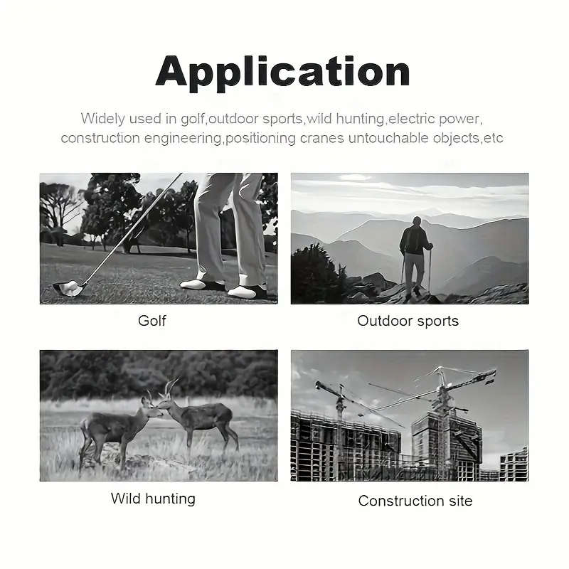 Golf Rangefinder With Angle Switch 600 Yards For Golfing Hunting