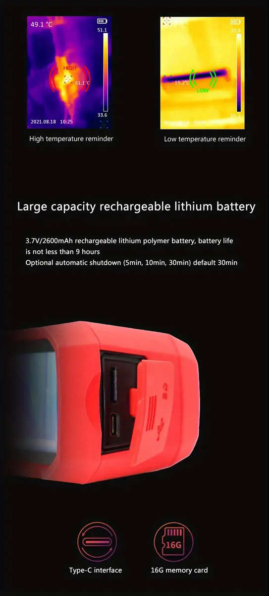 UNI-T Industrial Infrared Thermal Imaging Handheld Thermal Camera