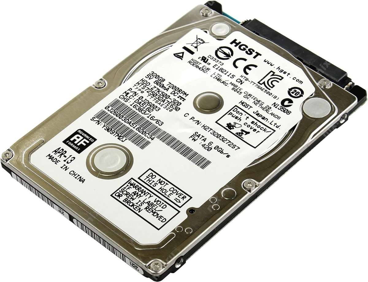 HGST 320GB HDD 2.5-inch for Laptops/Desktops - 320GB Hard Disk