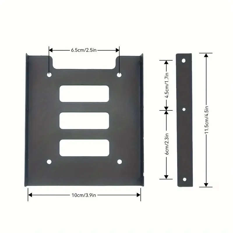 HDD SSD 2.5 inch To 3.5 inch HDD Mounting Bay Metal Bracket with Screws
