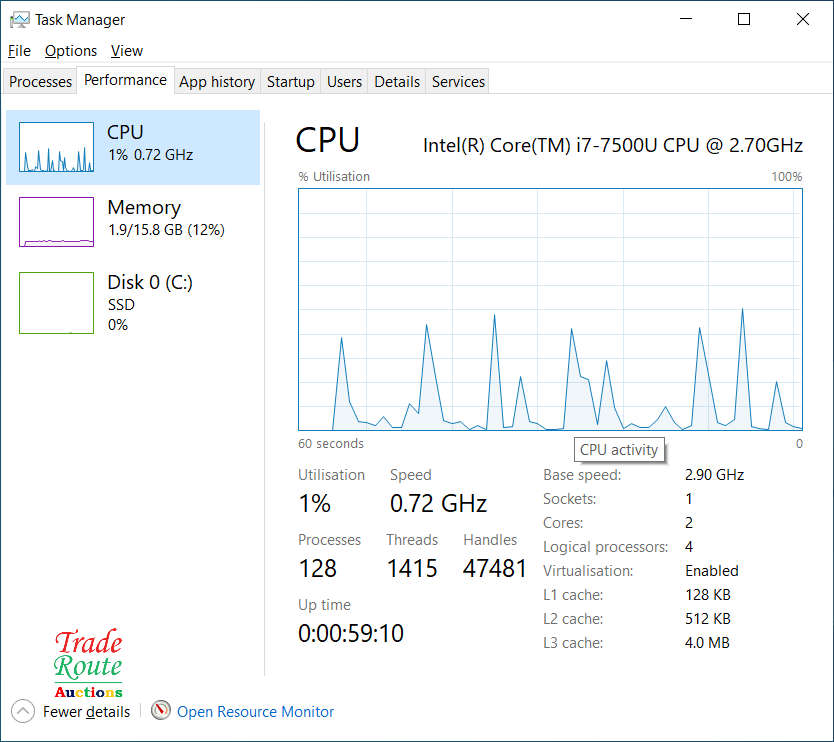 Dell Vostro 5568 15.6 LAPTOP | Intel Core i7 7th Gen 16GB RAM 275GB SSD Nvidia 4GB ** FAULTY BATTERY