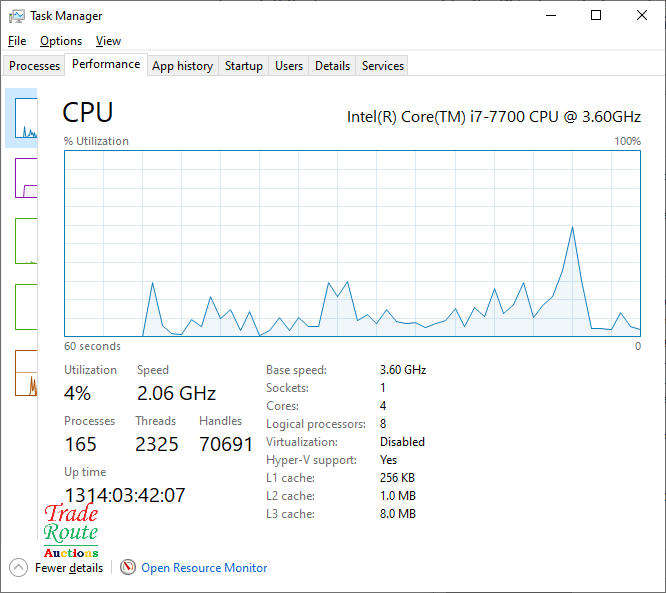 Lenovo M910z AIO All-in-One PC (ThinkCentre) - Type 10NU  - Core i7 24 inch Screen