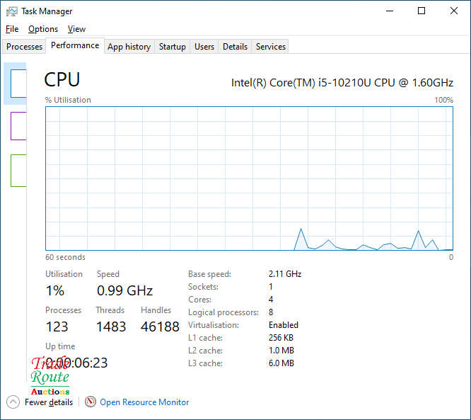 HP Laptop 15-DA2XXX 15.6inch LAPTOP | Core i5 10210U 10th Gen |  12GB RAM | 1TB HDD - Faulty Battery