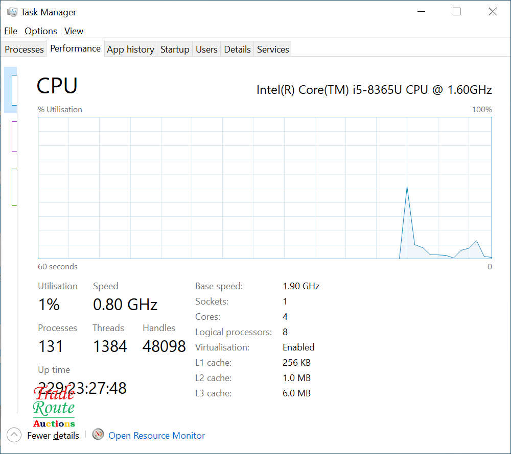 DELL LATITUDE 5400 LAPTOP | CORE i5 8365U 8th Gen 16GB RAM 256GB SSD - Trackpad Left Button Faulty