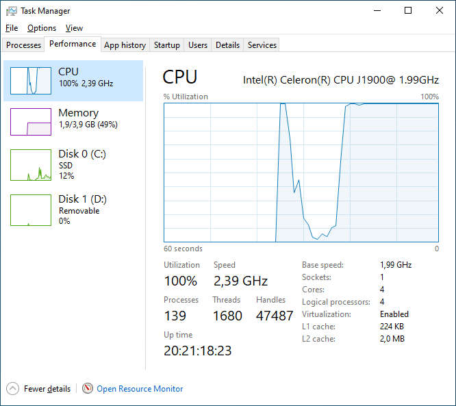 Giada F110D Mini PC Booksize, Fanless Support 4K Display 4GB/128GB