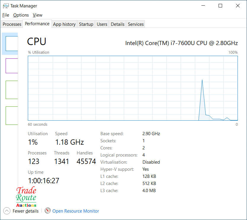 HP EliteBook 850 G4 LAPTOP * SUPER FAST * CORE i7 2.9 GHz * 24GB RAM * 256GB SSD * WIN 10 PRO