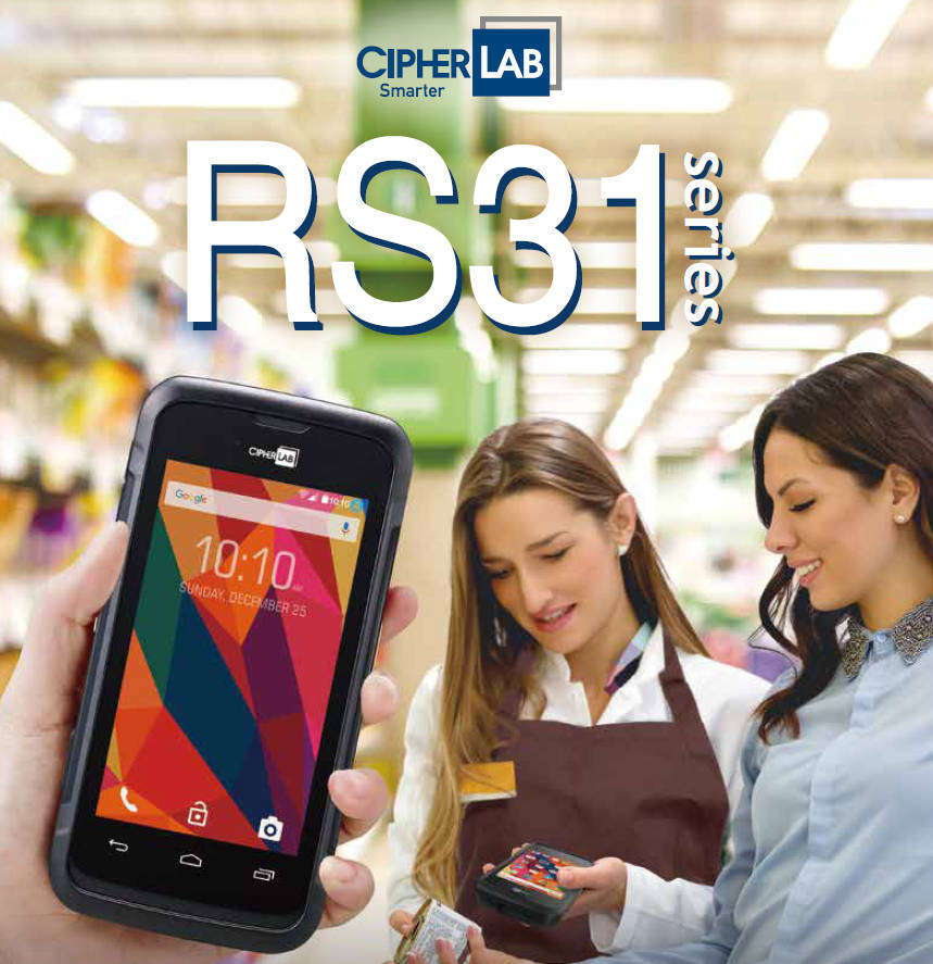 CipherLab RS31 Barcode Scanner Handheld Computer Android Rugged Phone