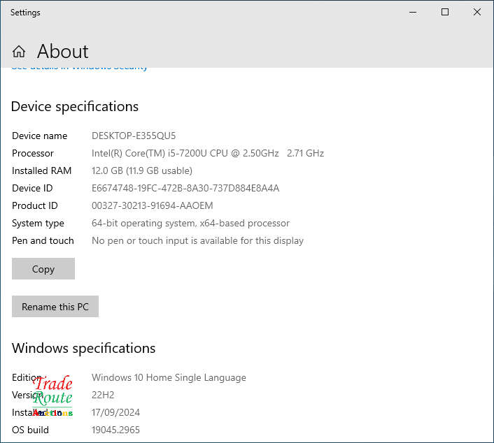 Acer Aspire 3 A315-53 15.6 inch Laptop | CORE i5 7200U 7th Gen 2.5GHz Notebook | 12GB RAM 1TB HDD